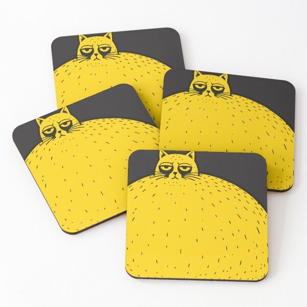 Item preview, Round Chubby Sleepy Cat Illustration designed and sold by Hostar2024.
