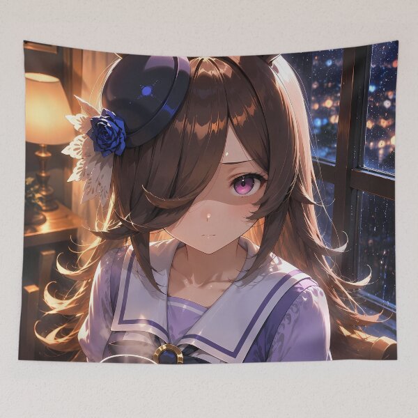 Item preview, Rice Shower Uma Musume Rainy Window Cocoa designed and sold by mildaclairmo.