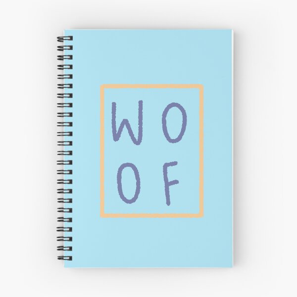 Item preview, WOOF Blurple and Yellow Lettering designed and sold by FrenchieBoops.