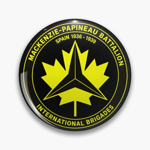 Item preview, Mackenzie Papineau Battalion International Brigades Antifascist Emblem Print designed and sold by PinUpPizzazz.