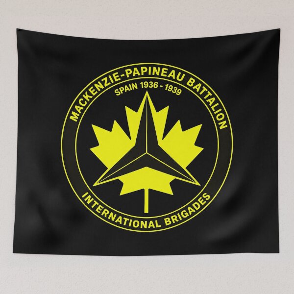 Item preview, Mackenzie Papineau Battalion International Brigades Antifascist Emblem Print designed and sold by PinUpPizzazz.
