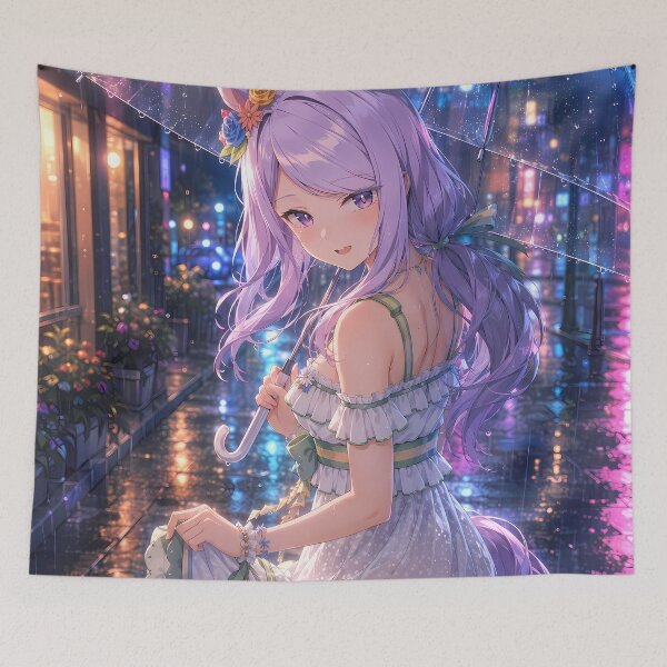 Item preview, Mejiro McQueen Uma Musume Neon Rain Elegance designed and sold by mildaclairmo.