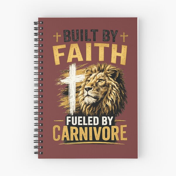Item preview, BUILT BY FAITH FUELED BY CARNIVORE designed and sold by CarnivoreGifts.