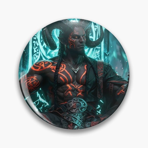 Item preview, Demon King Fiery Throne Dark Fantasy designed and sold by GalleryBrisArt.