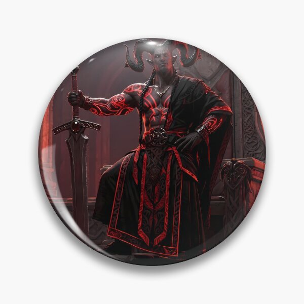 Item preview, Demon King Fiery Throne Dark Fantasy designed and sold by GalleryBrisArt.