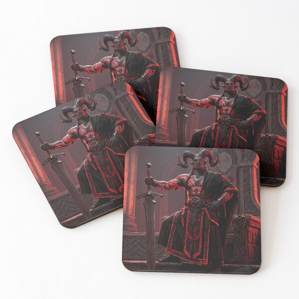 Item preview, Demon King Fiery Throne Dark Fantasy designed and sold by GalleryBrisArt.