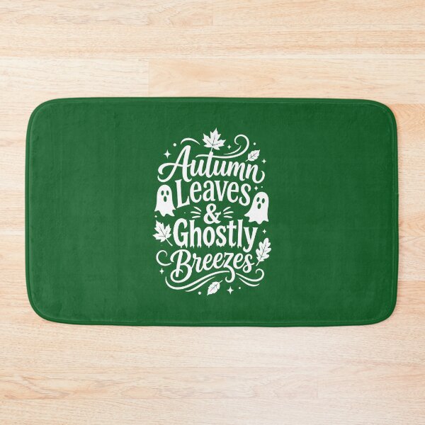 Item preview, Autumn Leaves & Ghostly Breezes – Cozy Fall Ghost Typography Design designed and sold by DesignHouse07.