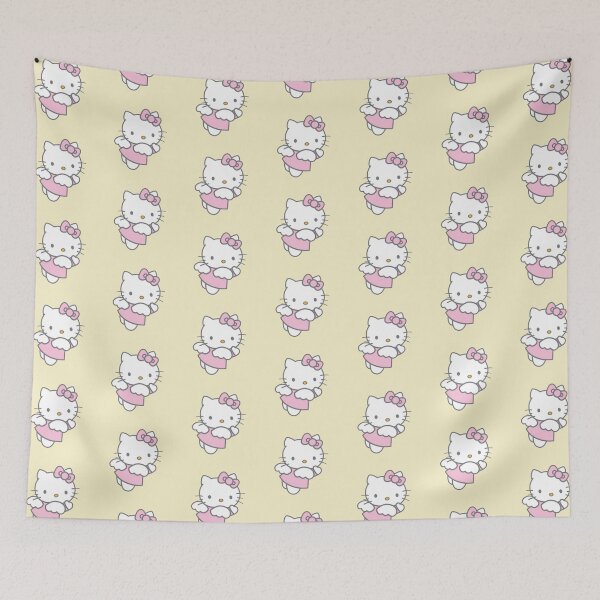 Item preview, Cute Hello Kitty Waving Pink Bow designed and sold by Heavenly-Cloudz.