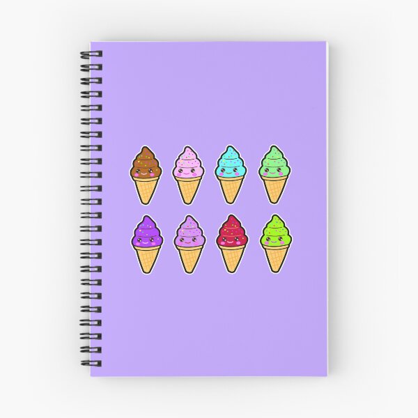 Item preview, Kawaii Helados Coloridos designed and sold by fantasmahappy.