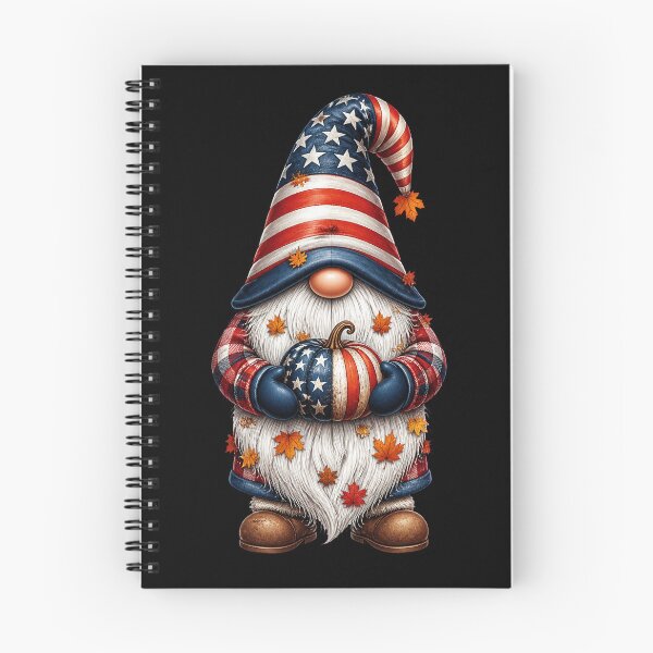 Item preview, Patriotic Fall Gnome with American Flag Pumpkin Leaves Decor. Cute Harvest Beard Dwarf Autumn Country Collection. designed and sold by Pobilo-Design.