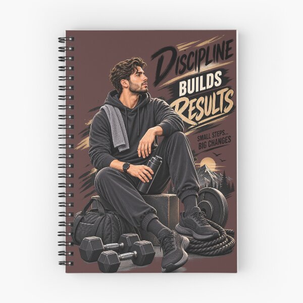 Item preview, Discipline Builds Results Gym Motivation designed and sold by JANAWIYSTUDIO.