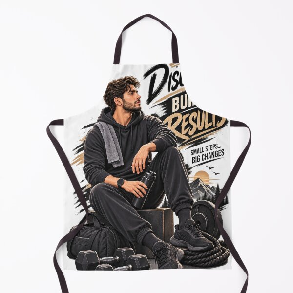 Item preview, Discipline Builds Results Gym Motivation designed and sold by JANAWIYSTUDIO.