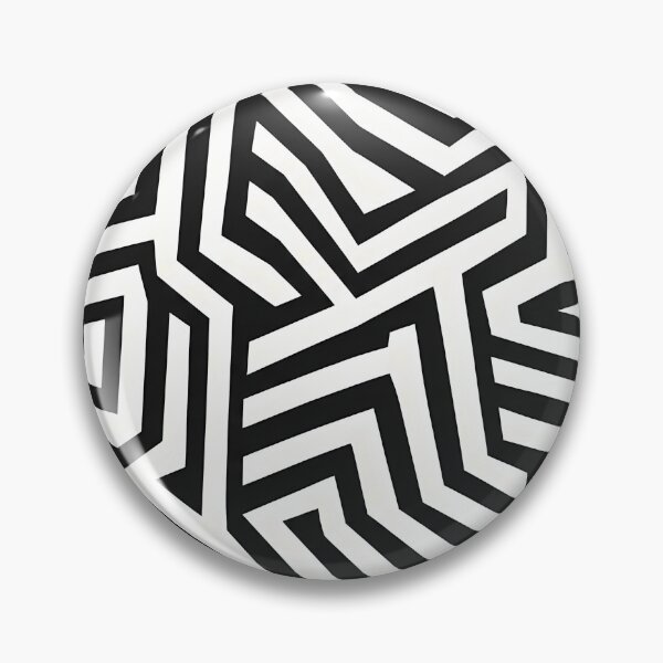 Item preview, Bold Black and White Abstract Geometric Pattern designed and sold by zenjiinspired.