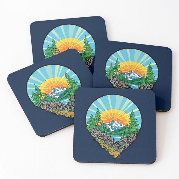Item preview, Hiking Location Pin Mountain Trail Outdoor Adventure Nature Design designed and sold by Urban Muse And Sultry Hues.