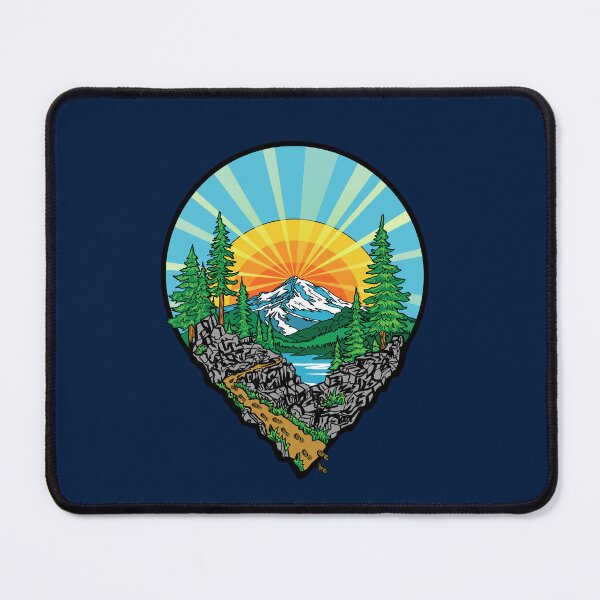 Item preview, Hiking Location Pin Mountain Trail Outdoor Adventure Nature Design designed and sold by Urban Muse And Sultry Hues.