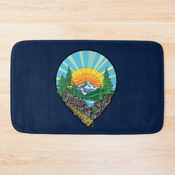 Item preview, Hiking Location Pin Mountain Trail Outdoor Adventure Nature Design designed and sold by Urban Muse And Sultry Hues.