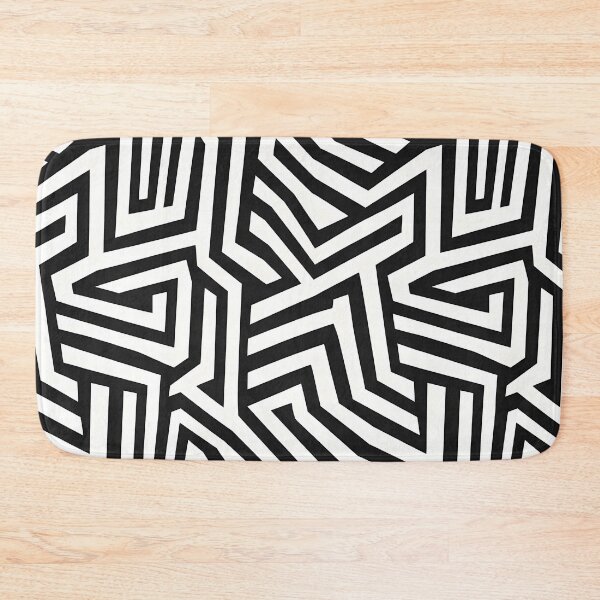 Item preview, Bold Black and White Abstract Geometric Pattern designed and sold by zenjiinspired.