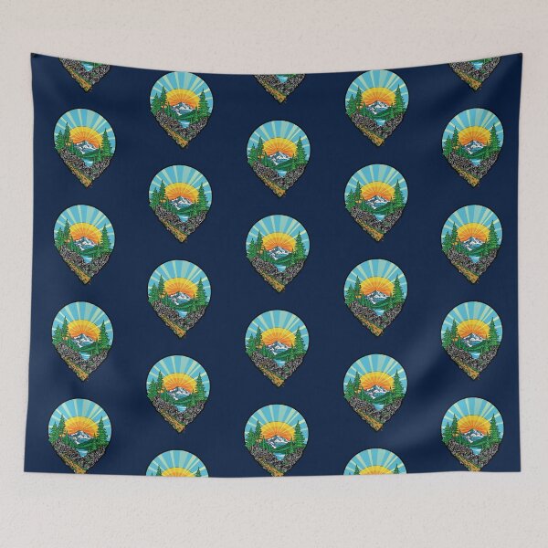 Item preview, Hiking Location Pin Mountain Trail Outdoor Adventure Nature Design designed and sold by Urban Muse And Sultry Hues.