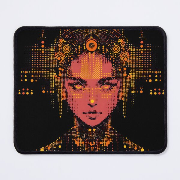 Item preview, Neon Pixel Cyber Goddess designed and sold by ClubVacay.