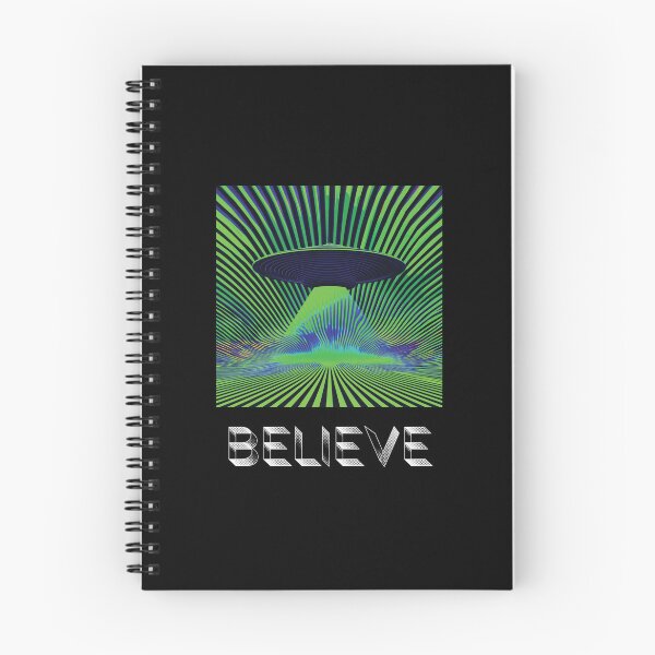 Item preview, Believe UFO Aliencore Psychedelic Optical Illusion Art – Alien Green designed and sold by ✨nightvrld.