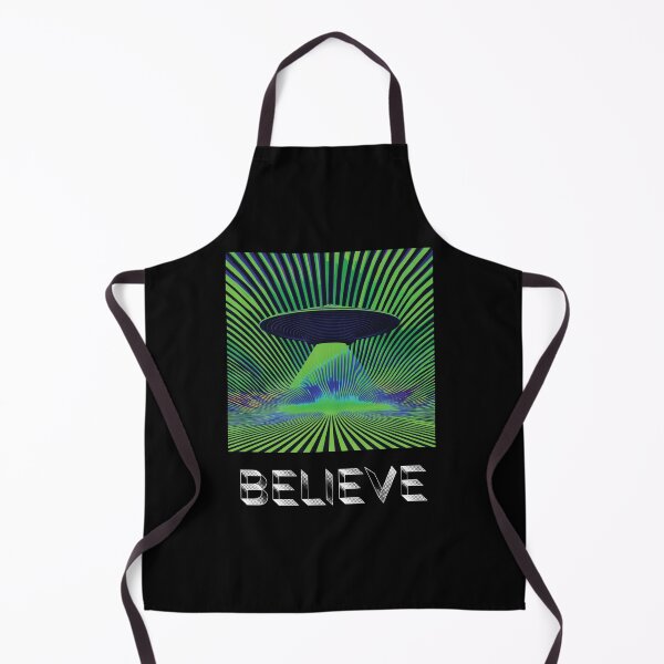 Item preview, Believe UFO Aliencore Psychedelic Optical Illusion Art – Alien Green designed and sold by ✨nightvrld.