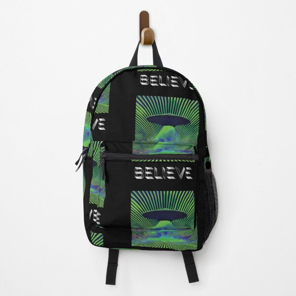 Item preview, Believe UFO Aliencore Psychedelic Optical Illusion Art – Alien Green designed and sold by ✨nightvrld.