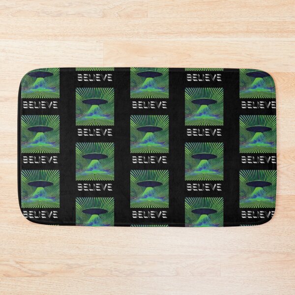 Item preview, Believe UFO Aliencore Psychedelic Optical Illusion Art – Alien Green designed and sold by ✨nightvrld.