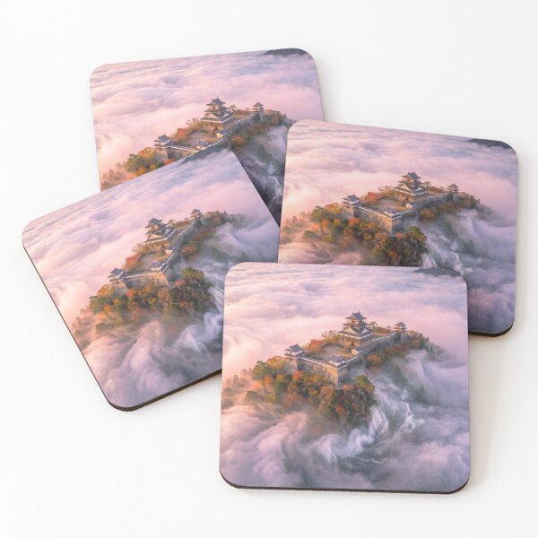 Item preview, Japanese Sky Castle in a Sea of Clouds designed and sold by conohitoAI-ArtGallery.