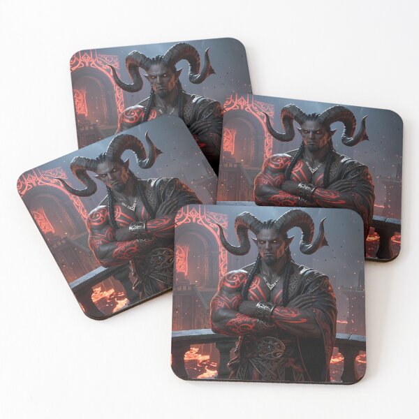 Item preview, Demon King Fiery Throne Dark Fantasy designed and sold by GalleryBrisArt.