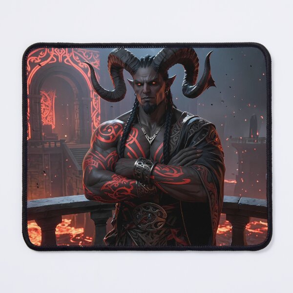 Item preview, Demon King Fiery Throne Dark Fantasy designed and sold by GalleryBrisArt.