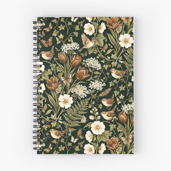 Item preview, Vintage Victorian Botanical Floral & Bird Pattern designed and sold by arteresting-art.