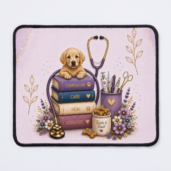 Item preview, Veterinarian – Purple & Gold Veterinary Aesthetic designed and sold by HO•Designs.