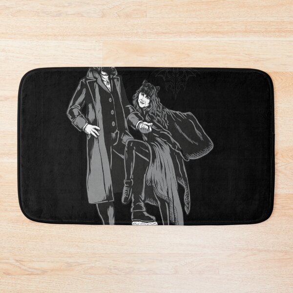 Item preview, Laszlo and Nadja Bats Gothic Illustration designed and sold by Loopdrawings.