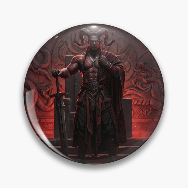Item preview, Demon King Fiery Throne Dark Fantasy designed and sold by GalleryBrisArt.