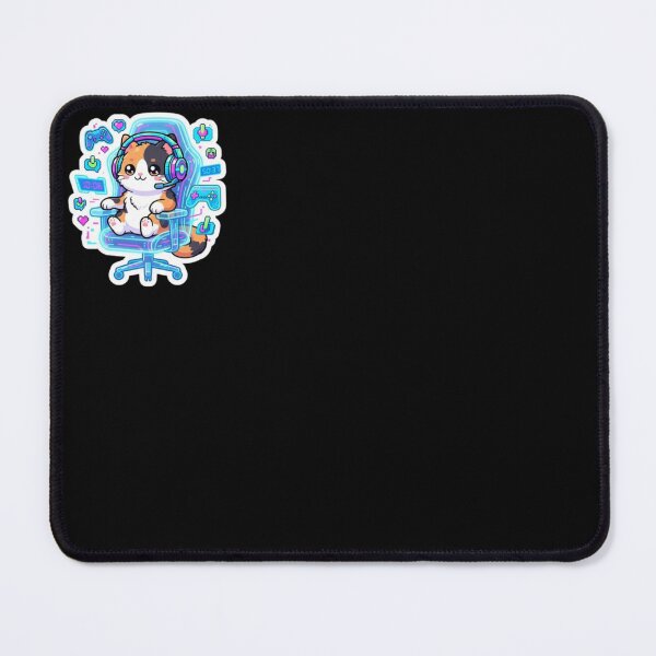Item preview, Cute Calico Cat Gamer in Gaming Chair Art designed and sold by DailySparks.