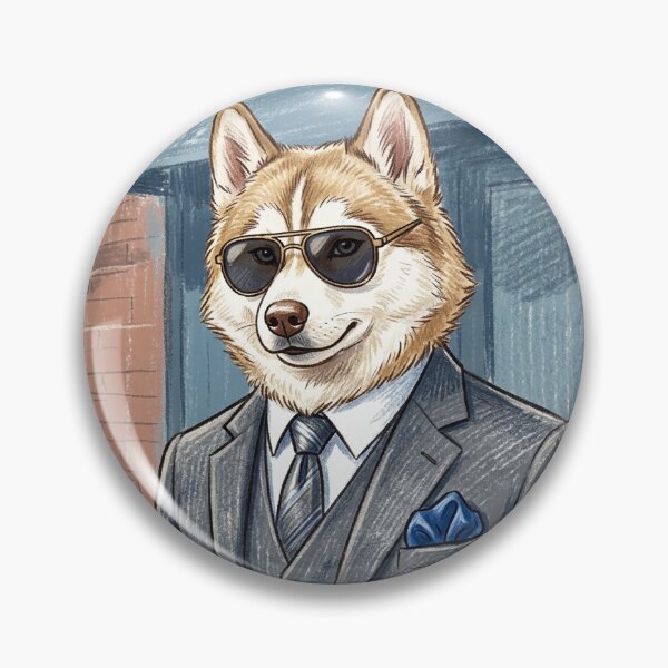Item preview, Suit-wearing dog designed and sold by Aikunbox.