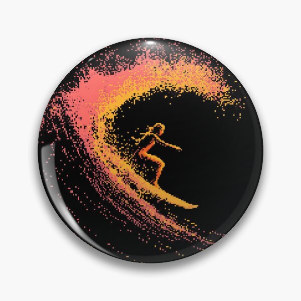 Item preview, Neon Particle Wave Surfer designed and sold by ClubVacay.