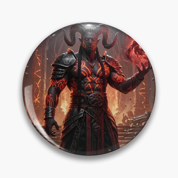 Item preview, Demon King Fiery Throne Dark Fantasy designed and sold by GalleryBrisArt.