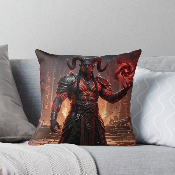 Item preview, Demon King Fiery Throne Dark Fantasy designed and sold by GalleryBrisArt.