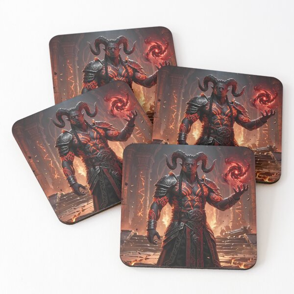 Item preview, Demon King Fiery Throne Dark Fantasy designed and sold by GalleryBrisArt.