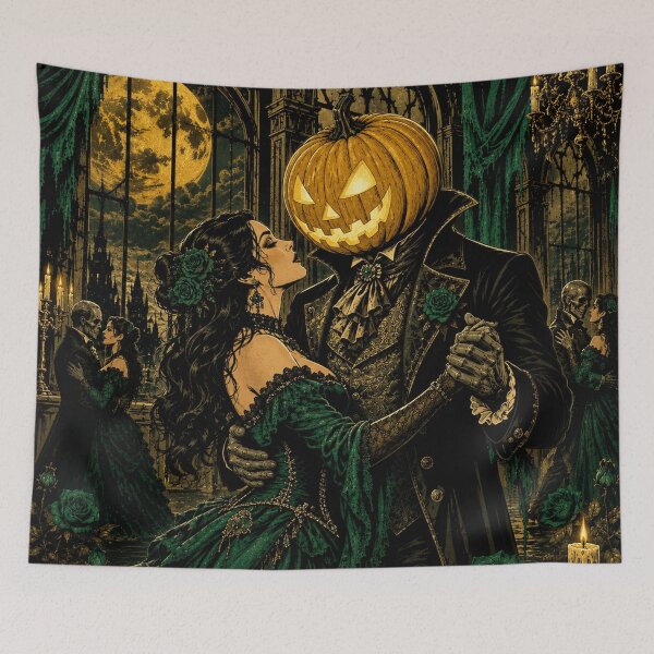 Item preview, Headless Horseman Final Dance - Emerald Golden Pop Art designed and sold by TheHorsemanRidesAgain.