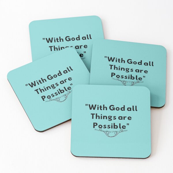 Item preview, With God All Things Are Possible - Inspirational Minimalist Items designed and sold by UnifyingSyntax.