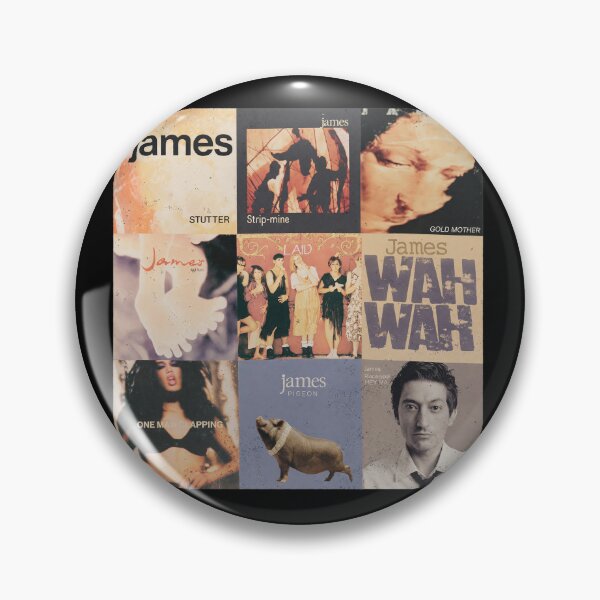 Item preview, James Band British Indie Rock Album Cover Collage designed and sold by Loopdrawings.