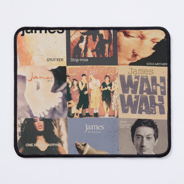 Item preview, James Band British Indie Rock Album Cover Collage designed and sold by Loopdrawings.