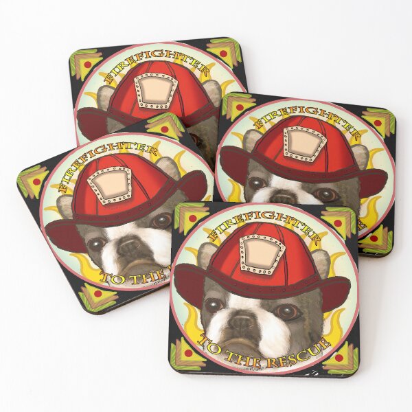 Item preview, Boston Terrier Firefighter  designed and sold by artmuvz.