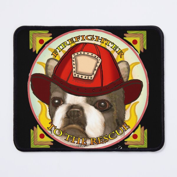 Item preview, Boston Terrier Firefighter  designed and sold by artmuvz.