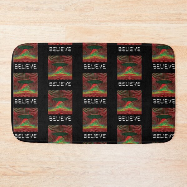 Item preview, Believe UFO Aliencore Psychedelic Optical Illusion Art – Cosmic Red designed and sold by ✨nightvrld.