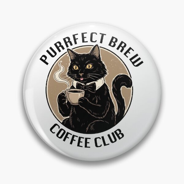Item preview, Purrfect Brew Coffee Club Black Cat designed and sold by bydanijardim.