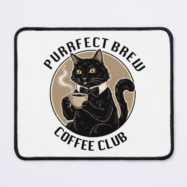 Item preview, Purrfect Brew Coffee Club Black Cat designed and sold by bydanijardim.
