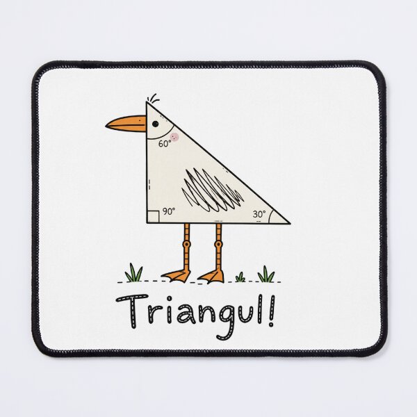 Item preview, Triangull Triangle Seagull Bird Pun Funny Math Teacher designed and sold by TynesDesign.